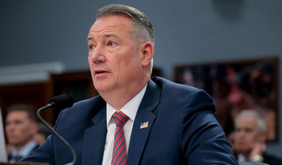 Todd Lyons, acting director of Immigration and Customs Enforcement, testifies in the Rayburn House Office Building on April 16, 2026, in Washington, D.C.