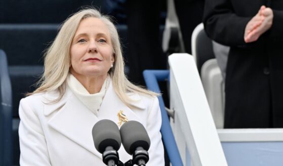 Abigail Spanberger is sworn in as Virginia's first woman and the 75th Governor of Virginia on Jan. 17, 2026, in Capitol Square Richmond, Virginia.