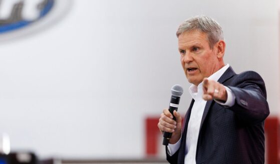 Tennessee Gov. Bill Lee speaks during a get out the vote event held in support of Republican congressional candidate Matt Van Epps on Dec. 1, 2025, in Franklin, Tennessee.
