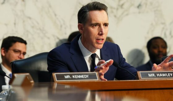 Sen. Josh Hawley speaks during a hearing on "Arctic Frost Accountability: Oversight of Telecommunications Carriers' Responses to Jack Smith's Witch Hunt" in the Hart Senate Office Building on Feb. 10, 2026, in Washington, D.C.