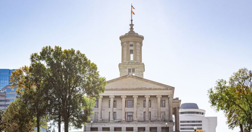 The Tennessee State Capitol in Nashville, Tennessee.