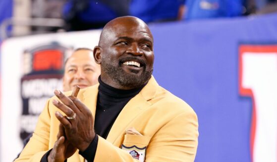 Hall of Famer Lawrence Taylor attends a game between the New York Giants and the Indianapolis Colts on Nov. 3, 2014, at MetLife Stadium in East Rutherford, New Jersey.