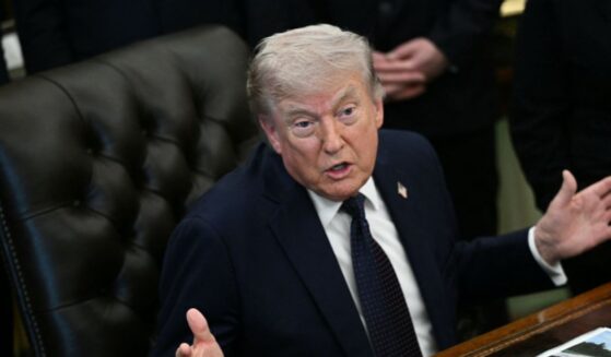 President Donald Trump speaks during a healthcare affordability event where he announced a deal with pharmaceutical company Regeneron to lower drug prices, in the Oval Office of the White House in Washington, D.C., on April 23, 2026.