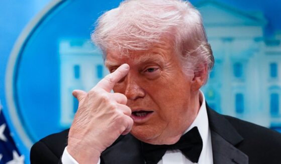 President Donald Trump speaks during a press conference in the Brady Briefing Room of the White House on April 25, 2026, in Washington, D.C.