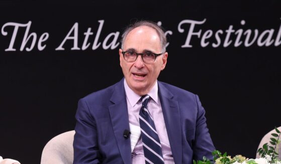 David Axelrod speaks on stage during the "Election 2024" panel for The Atlantic Festival 2024 on Sept. 20, 2024, in Washington, D.C.
