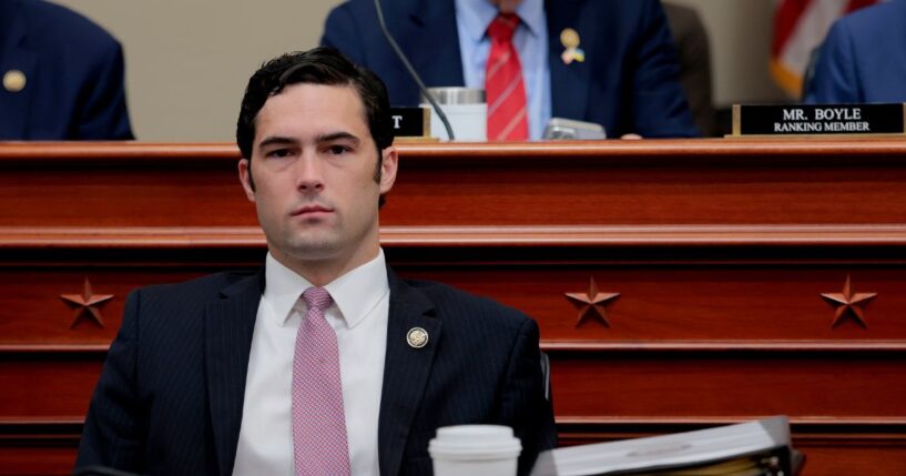 GOP Rep. Brandon Gill of Texas listens during a hearing with the House Budget Committee on Capitol Hill on May 16, in Washington, D.C.