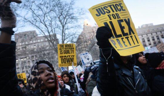 Hundreds of people, including students, attend a rally in lower Manhattan as part of a 'National Shutdown" event against ICE on Jan. 30 in New York City. Across the country, thousands participated in similar events in reaction to events in Minneapolis, where two people were killed in confrontations with ICE and other government immigration agents.