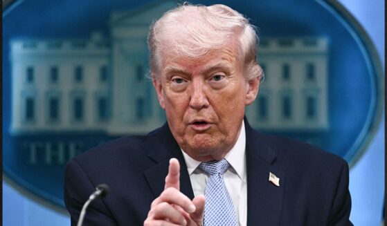 President Donald Trump said federal officials "are looking very hard" to find whoever leaked information about a pilot missing after being shot down over Iran.