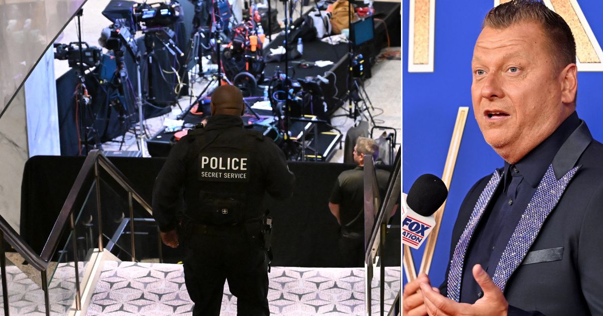 Jimmy Failla of Fox News, right, remarked on what he seemed to think was lax security at Saturday's White House Correspondents' Association dinner before shots rang out.