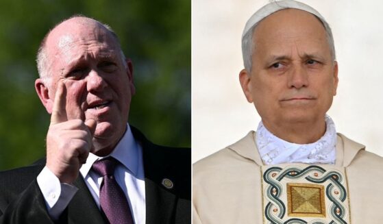 Border czar Tom Homan, left, who calls himself a "lifelong Catholic," said he believes Pope Leo XIV would have a different opinion if he could witness what Homan has seen in his 40 years in immigration enforcement.
