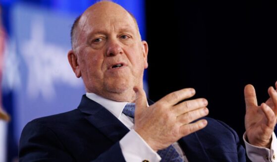 Tom Homan speaks at CPAC stage on March 26, 2026.