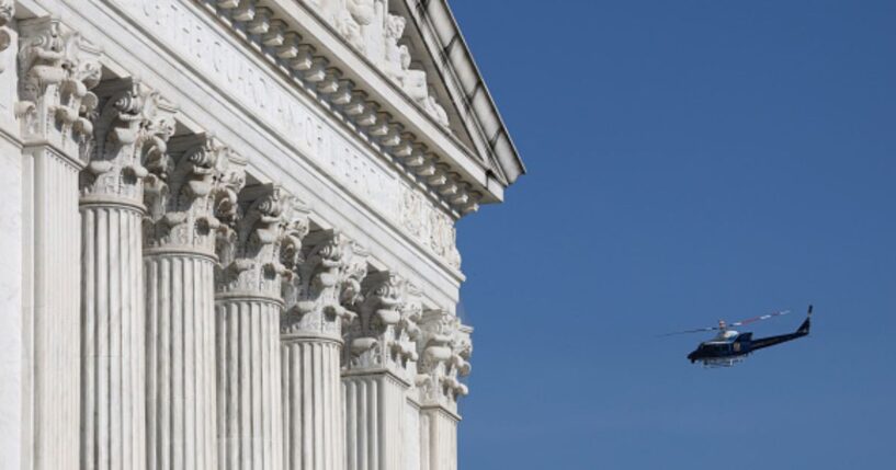 The Supreme Court building stands on a sunny day in Washington, D.C. on April 1, 2026.