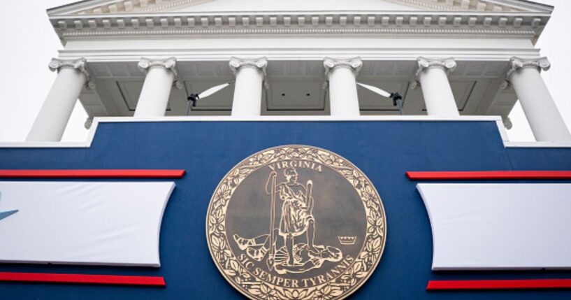 The Virginia State Capitol stands being decorated for Governor Spanberger’s inauguration on January 17, 2026.