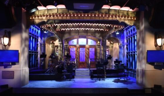 The Saturday Night Live stage stands at 30 Rockefeller Center in New York City, NY.