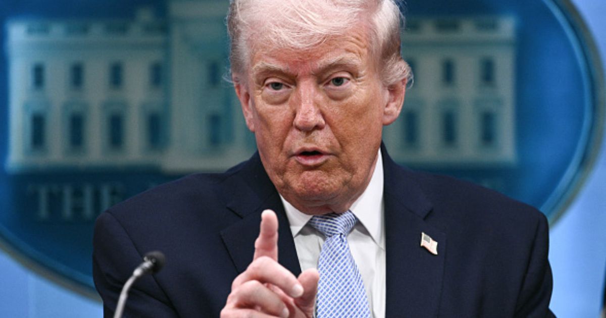 President Trump gives press conference on progress in the Iranian War on April 6, 2026.