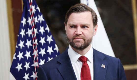 Vice President J.D. Vance stands in the Indian Treaty Room of the Eisenhower Executive Office Building on April 1, 2026.