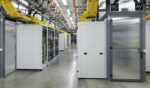 Graphics processing unit rows in Indonesian warehouse on February 4, 2026.