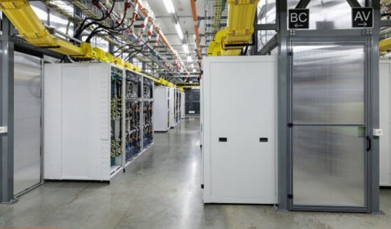 Graphics processing unit rows in Indonesian warehouse on February 4, 2026.