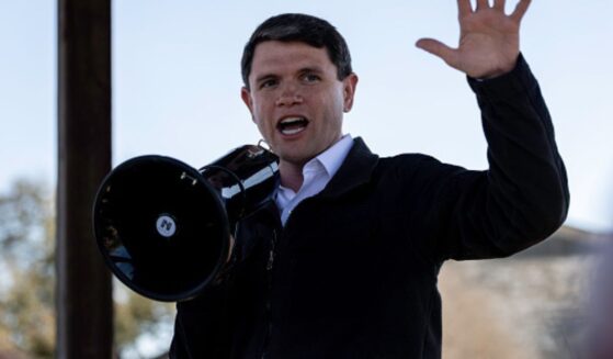 Senate candidate James Talarico speaks at rally on March 3, 2026.