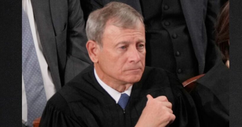 U.S. Supreme Court Chief Justice John Roberts, seen in a Feb. 24 photo, sounded skeptical Wednesday when hearing oral arguments that the Fourteenth Amendment excludes children of illegal immigrants.