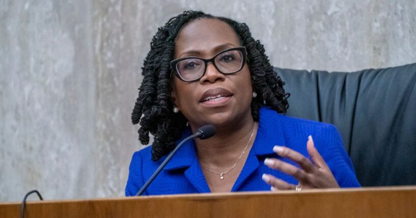 U.S. Supreme Court Associate Justice Ketanji Brown Jackson gives a joint lecture March 9 at the Ceremonial Courtroom at the U.S. Courthouse in Washington, D.C.