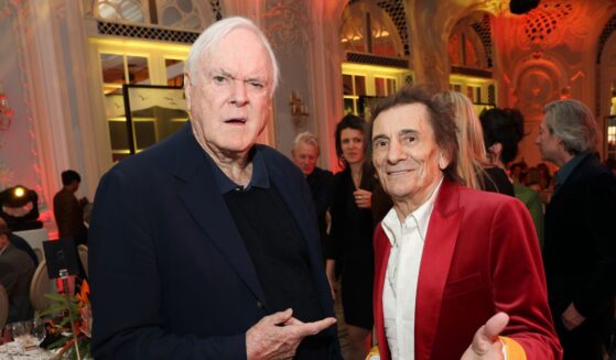 John Cleese and Ronnie Wood during the annual Tusk Conservation Awards 2025 in London, England on Nov. 26, 2025.