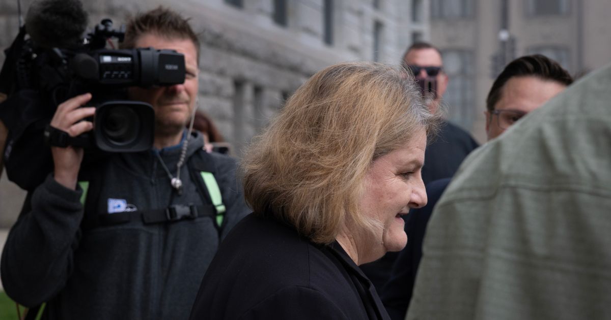 Milwaukee County Circuit Judge Hannah Dugan leaves the Milwaukee Federal Courthouse on May 15, 2025 in Milwaukee, Wisconsin.