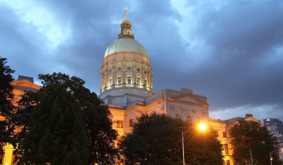 The Georgia State Capitol stands in Atlanta, Georgia.
