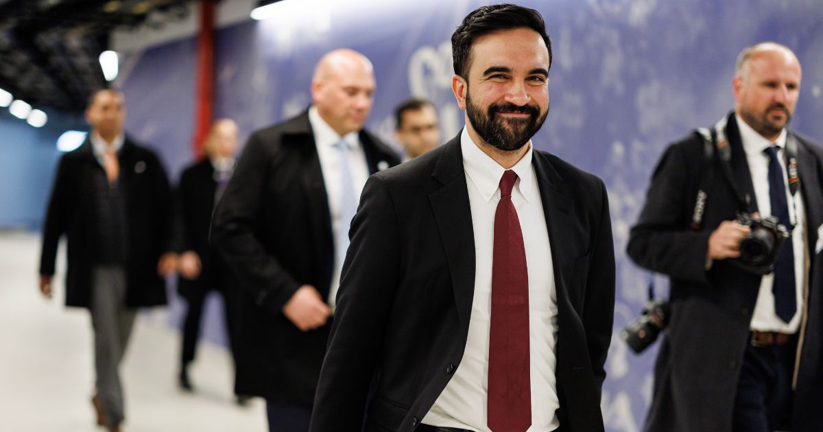 New York City Mayor Zohran Mamdani visits employees of Citi Field in New York City on April 9, 2026.