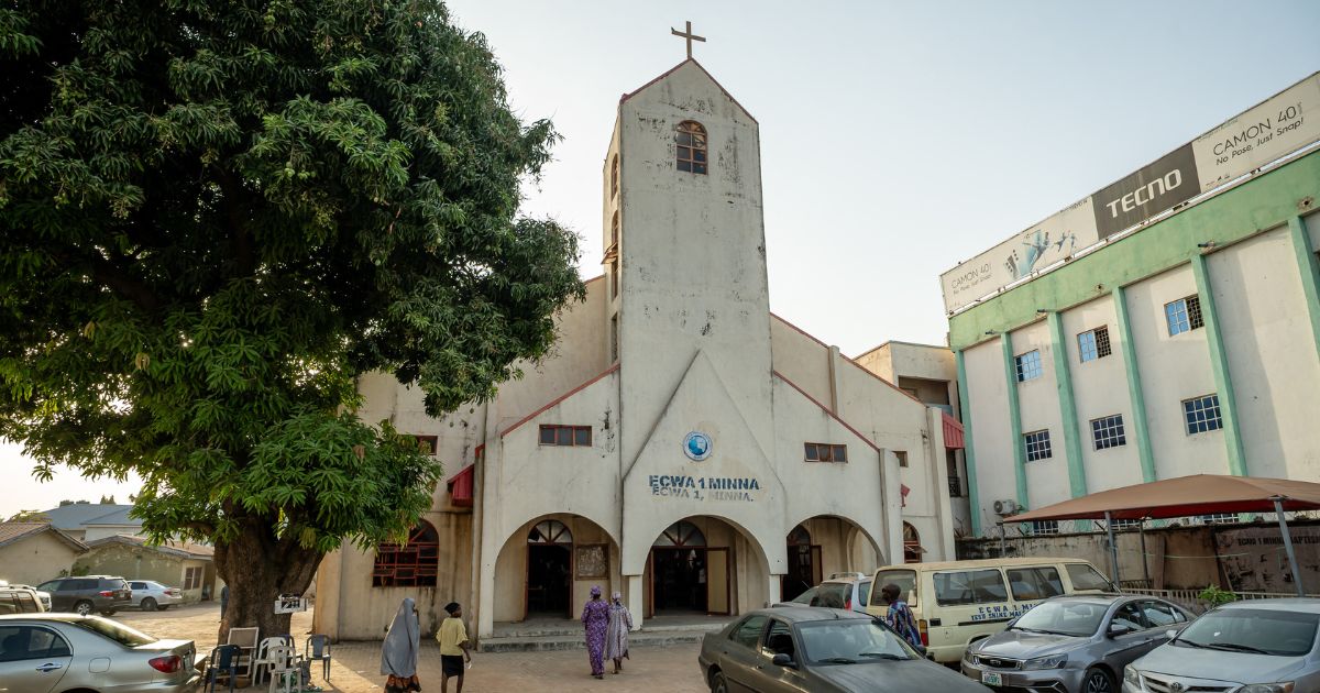 A view on the Evangelical Church Winning All (ECWA) in Minna on Dec. 7, 2025.