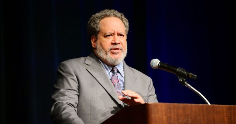 Michael Eric Dyson speaks onstage at an event at Hershey Lodge on Jan. 15, 2025 in Hershey, Pennsylvania.