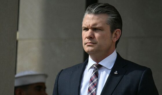 Secretary of War Pete Hegseth is pictured Monday at the Pentagon. Congressional Democrats have introduced articles of impeachment against Hegseth.