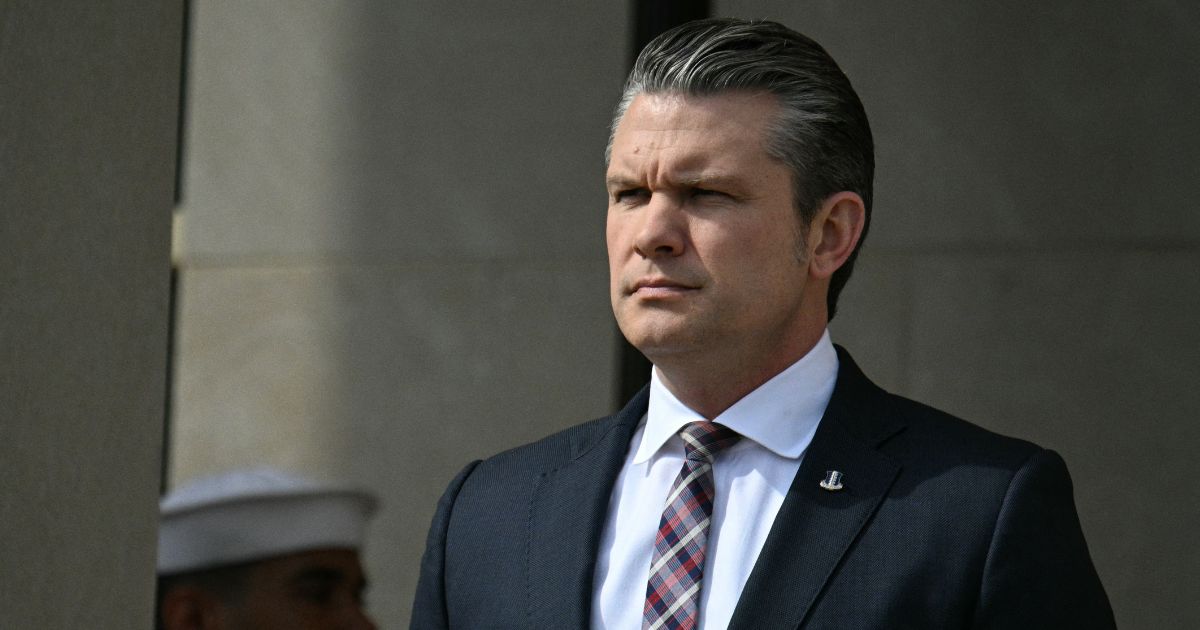Secretary of War Pete Hegseth is pictured Monday at the Pentagon. Congressional Democrats have introduced articles of impeachment against Hegseth.
