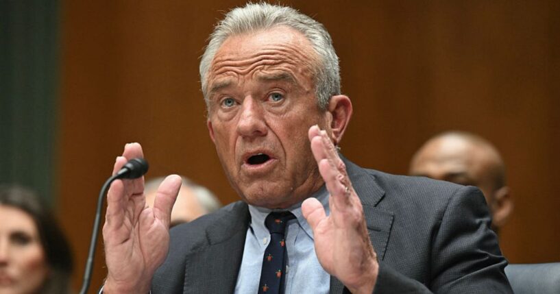 Secretary of Health and Human Services Robert F. Kennedy Jr. testifies during a Senate Committee on Health, Education, Labor and Pensions hearing Wednesday on Capitol Hill in Washington, D.C.