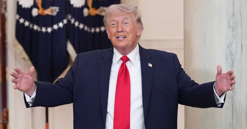 President Donald Trump had encouraging news for Department of Homeland Security workers who still haven't been paid in weeks.