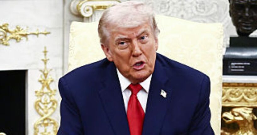 President Donald Trump said Iran wants the U.S. "to open the Hormuz Strait as soon as possible."