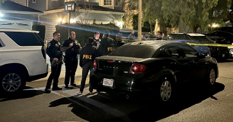 Torrance, California, gather Saturday night near a home linked to Cole Tomas Allen.