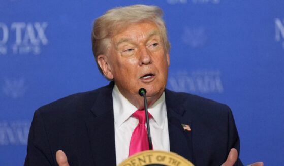 President Donald Trump, pictured speaking Thursday at an event in Las Vegas.
