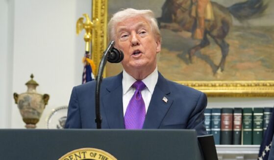 President Donald Trump, pictured speaking at the White House during a February event.