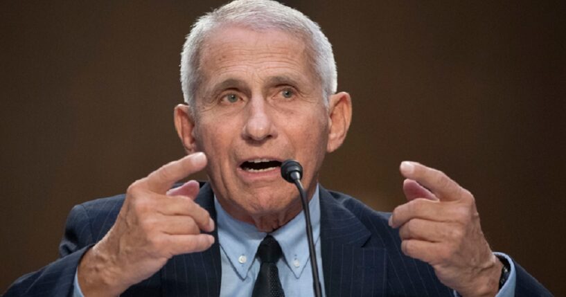 Dr. Anthony Fauci, director of the National Institute of Allergy and Infectious Diseases, is pictured during a hearing at the Capitol in September 2022.