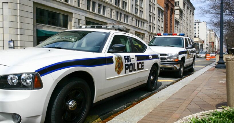 FBI police cars are pictured in Washington, D.C., in a November 2020 file photo.