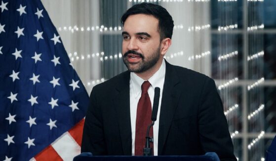 New York City Mayor Zohran Mamdani, shown in a file photo speaking at a Ramadan meal in March.