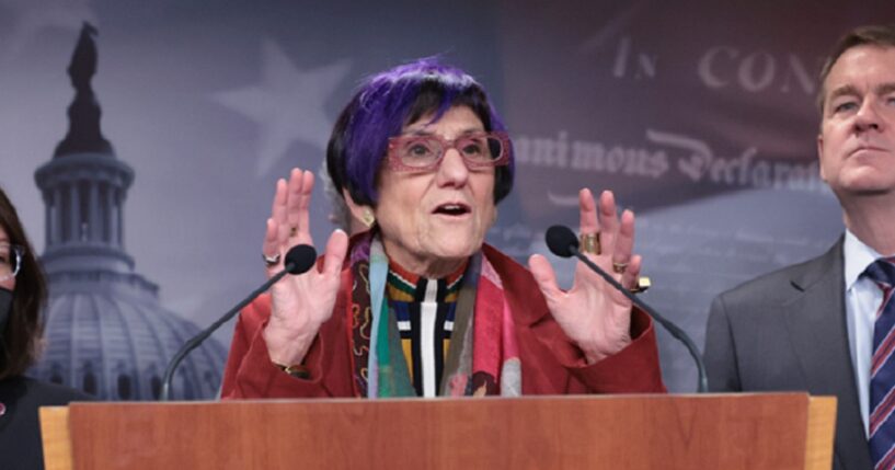 U.S. Rep. Rosa DeLaura, pictured speaking in a 2022 file photo.