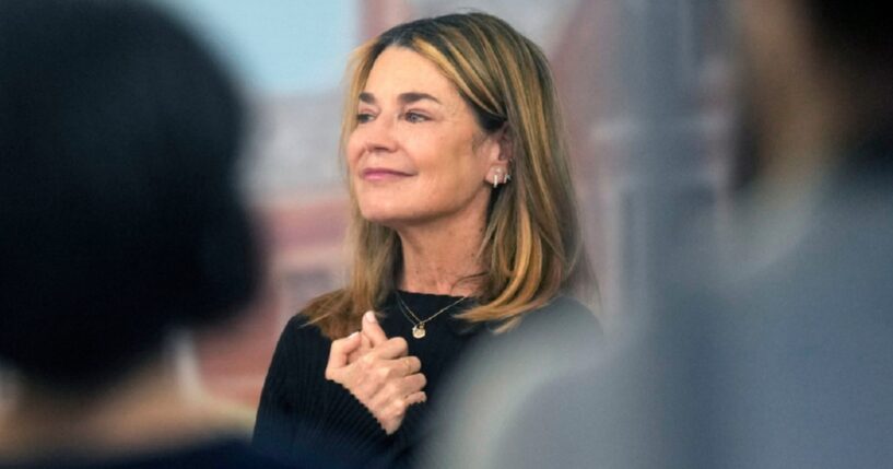 Savannah Guthrie, co-host of NBC's "Today" show, pays a visit to the set on Thursday before her return to the air on Monday morning.