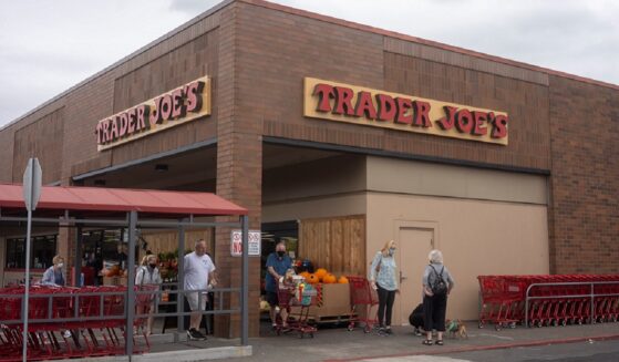 A 2021 file photo shows the exterior of Trader Joe's grocery store in Beaverton, Oregon.