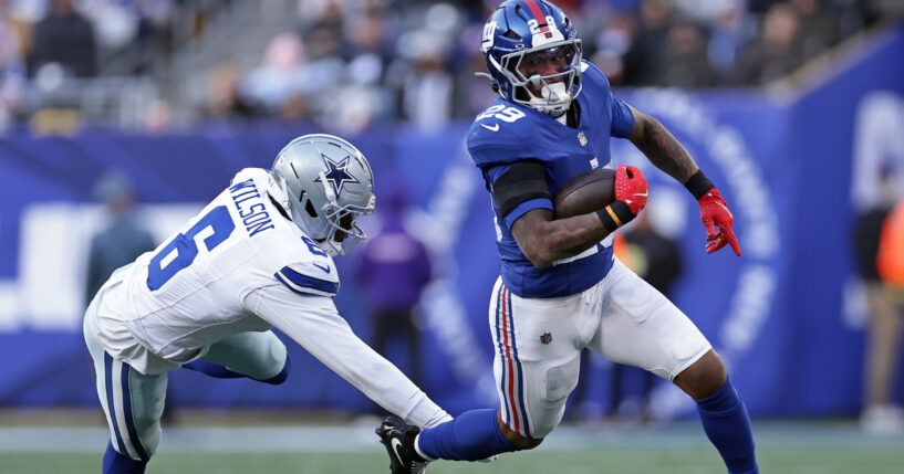 A game shot from a New York Giants-Dallas Cowboys game.