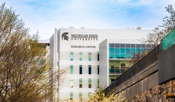 The Michigan State University Research Center in Grand Rapids, Michigan, on April 23, 2025.