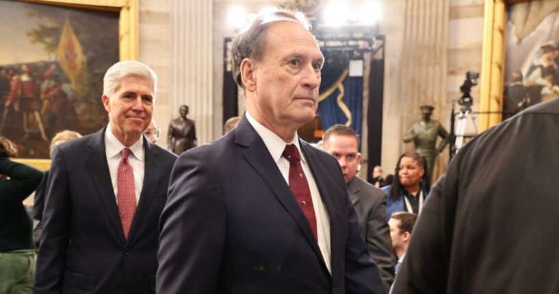 Associate Supreme Court Justice Samuel Alito Jr. attends inauguration ceremonies in the Rotunda of the U.S. Capitol on Jan. 20, 2025, in Washington, D.C.