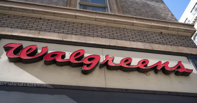 A sign on the facade of a Walgreens Pharmacy in San Francisco, California, on Jan. 22, 2026.