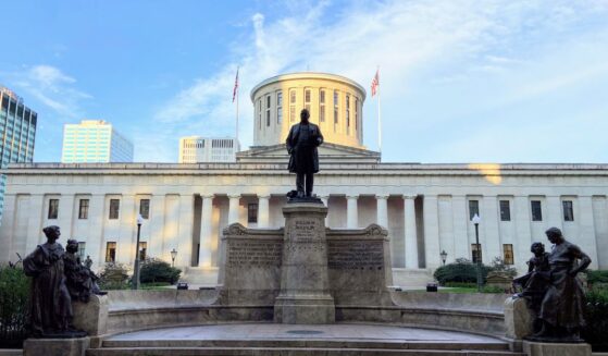 The Ohio State Capitol Building in Columbus.
